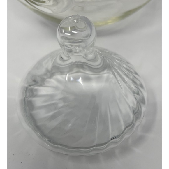 Vintage Clear Etched Glass Pyrex Tea Teapot Kettle Flower Leaves Etching - Picture 8 of 16